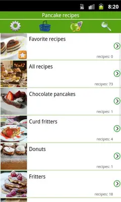 Pancakes recipes android App screenshot 5